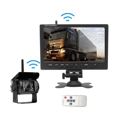 2.4Ghz Wireless 9 Inch Monitor With Front Rear View Side View Wireless Reverse Camera System ATS610-W