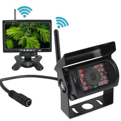 Digital wireless rear view truck camera system car reverse camera with 7 inch monitor monitoring system ATS607-W-A